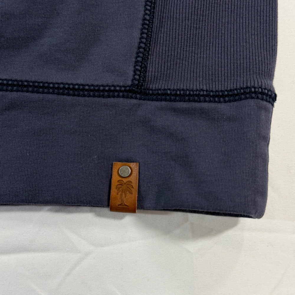 Tommy Bahama Mens Navy Blue Quarter Zip Pullover Sweater Mock Neck Large - Picture 7 of 8